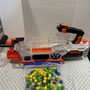 Nerf Rebel Blaster with Orange, Black, and Blue Accents